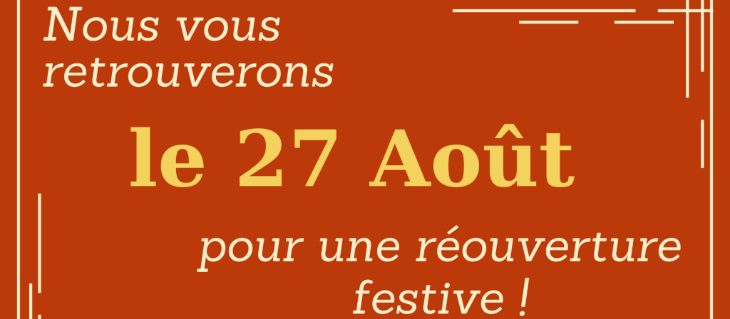 actualité La réouverture